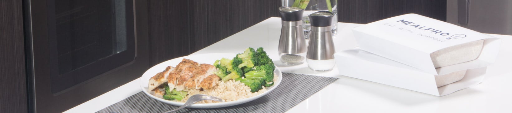 Heatlhy MealPro meals plated on the table