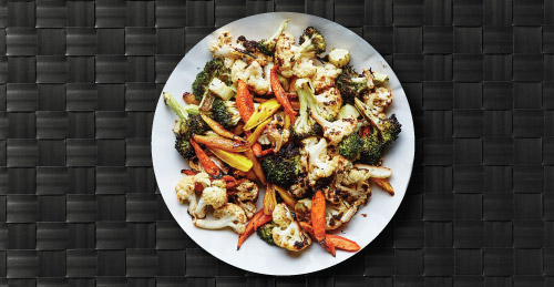 Roasted Veggies on Plate