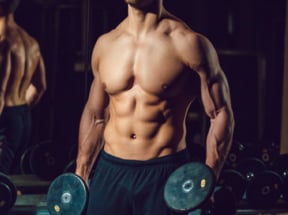 bodybuilding meal image of a person with a great body