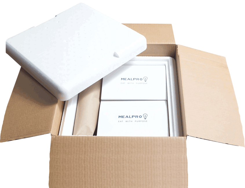 Your meals arrive in a corrugated box with a thermal liner. Each meal is individually vacuum sealed to lock in juices and retain freshness. MealPro Food Delivery Service Gives You More Time To Do What You Enjoy