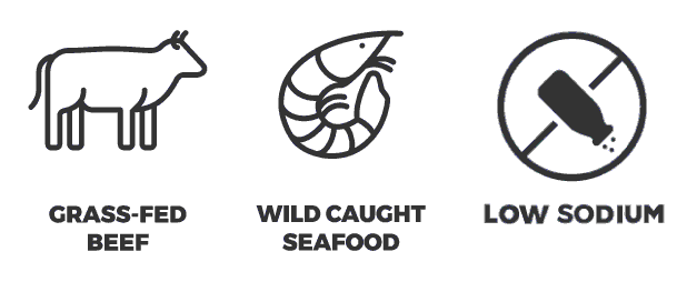 Your  meals are made with ingredients that are: non gmo, dairy free, gluten free, soy free, organic produce and hormone free meat.