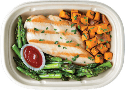 Enjoy Pre-Portioned  meals delivered to your door