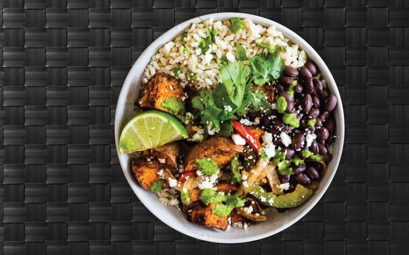 Picture shows a MealPro veggie taco bowl. You have the option of adding your meat of choice. Picture shows a MealPro veggie taco bowl. You have the option of adding your meat of choice.