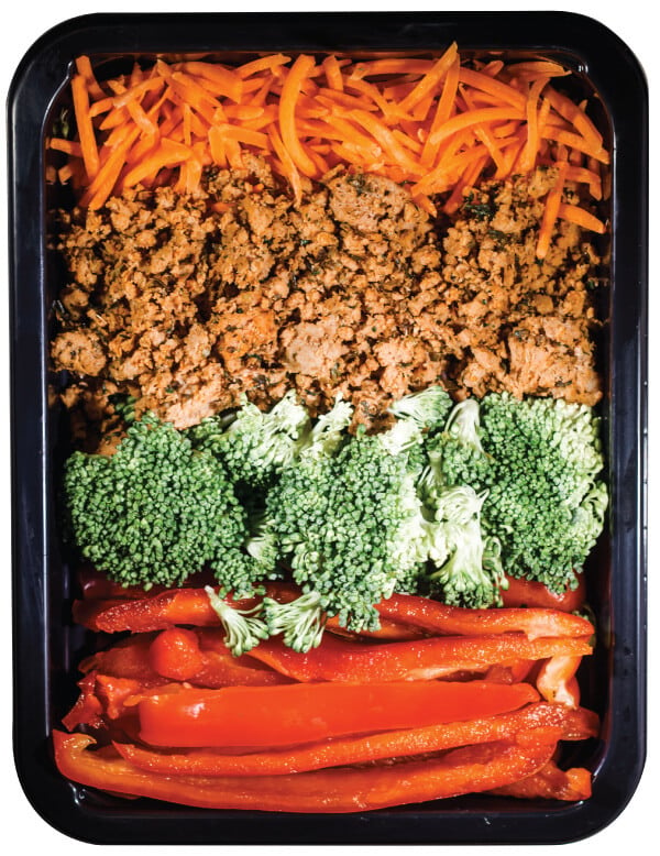 Picture of a MealPro atkins meal that is taken from the top view