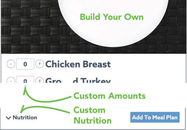 You can choose for your meals to have extra carbs on the menu page