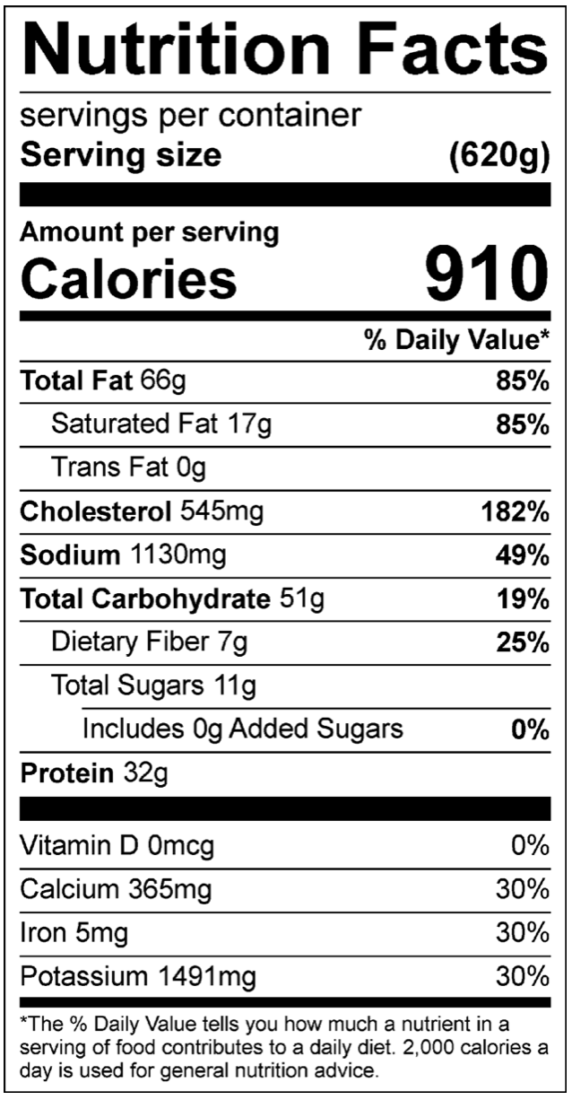 Athlete Jam Chicken Nutrition