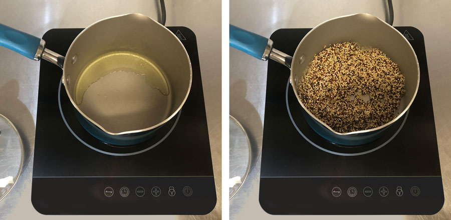 Cook the Quinoa in a Saucepan