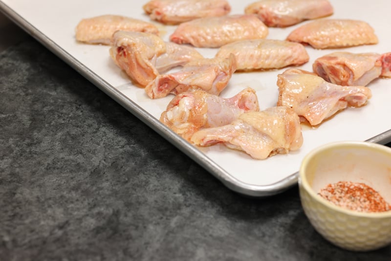 Easy chicken wing air fryer recipe seasoning