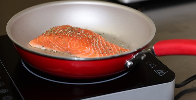 Cook the salmon