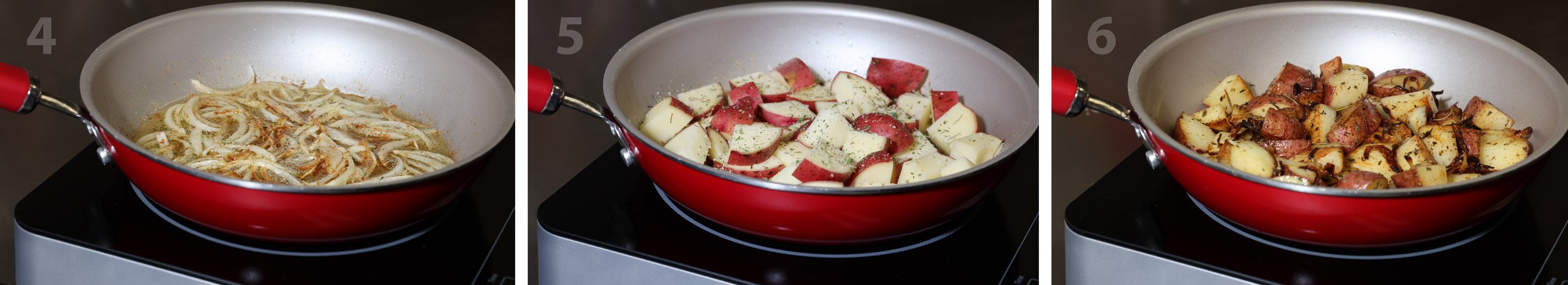 Sauted onions pan seared