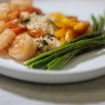 Crohn's Friendly Shrimp Recipe With Asparagus and Peppers