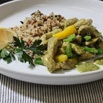 Creamy Pesto Chicken Diabetic Recipe with Quinoa