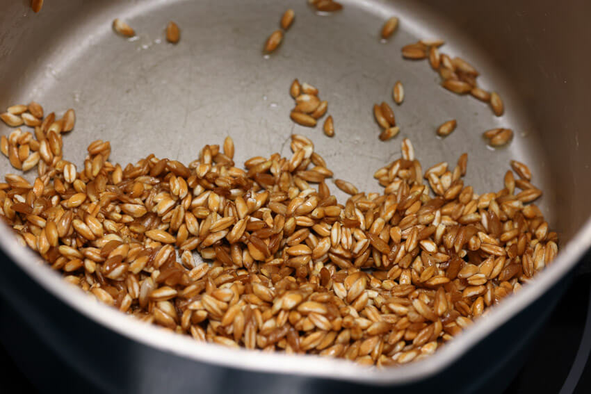 healthy farro salad with roasted vegetable recipe