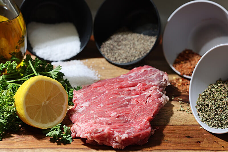 Flank steak recipe ingredients