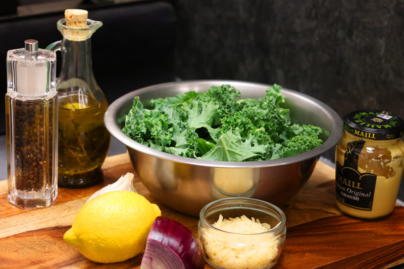 Ingredients For This Lemon Parmesan Kale Salad
