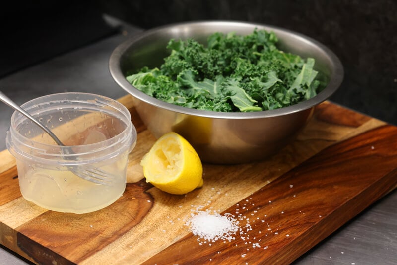 Squeeze Lemon for Juice For This Lemon Parmesan Kale Salad