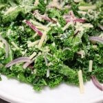 Low Calorie Lemon Parmesan Kale Salad Recipe