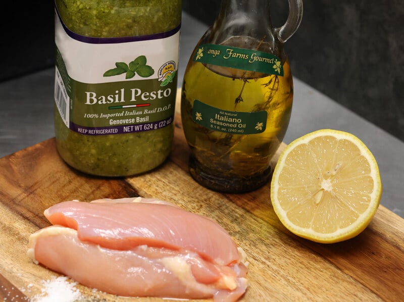 Lemon Pesto Chicken Tender Recipe