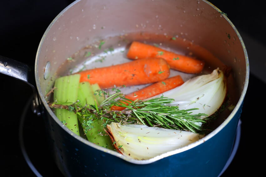Vegetable Broth from scraps