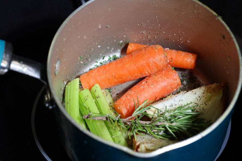 Vegetable Broth recipe from scraps