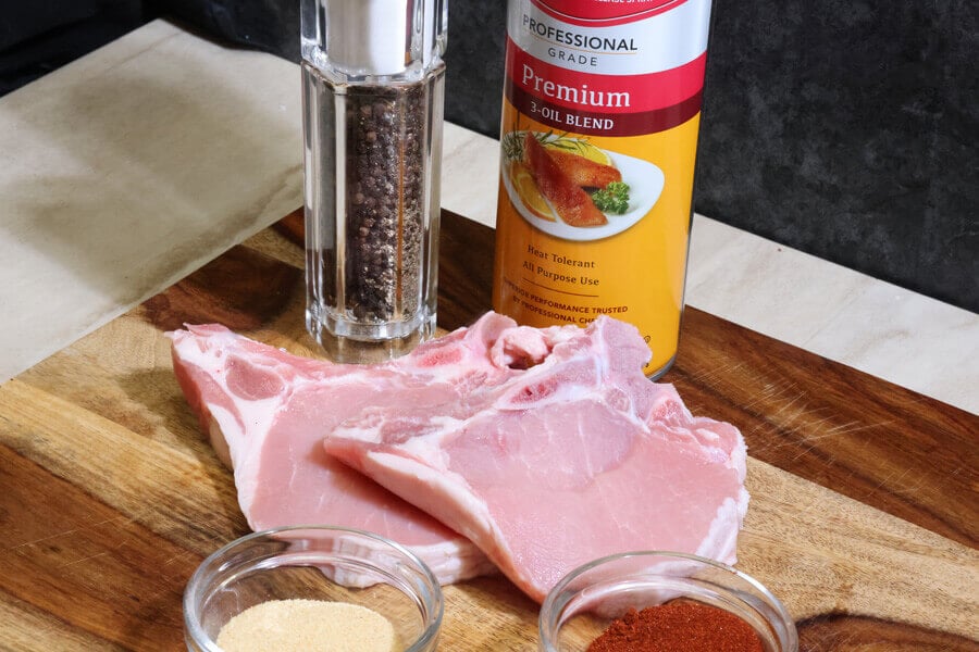 Air fryer pork chops recipe ingredients