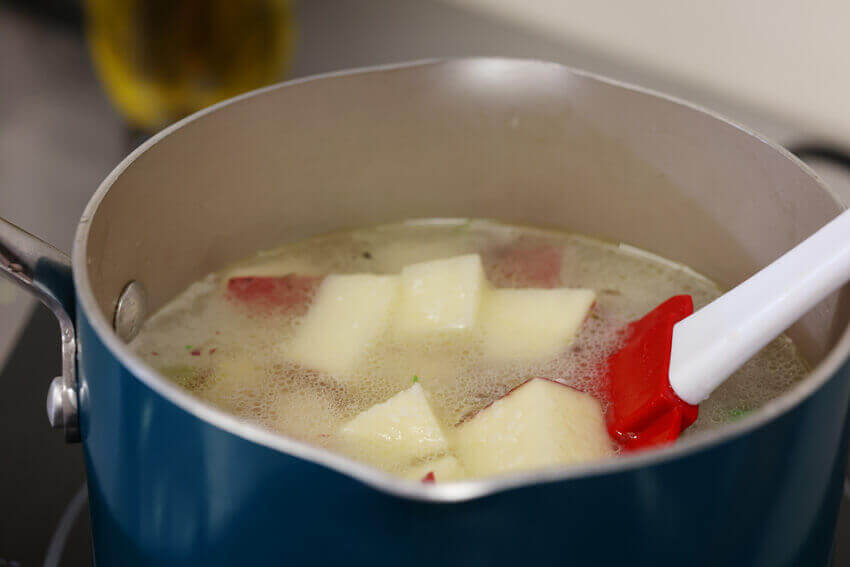 Boil the Red potato