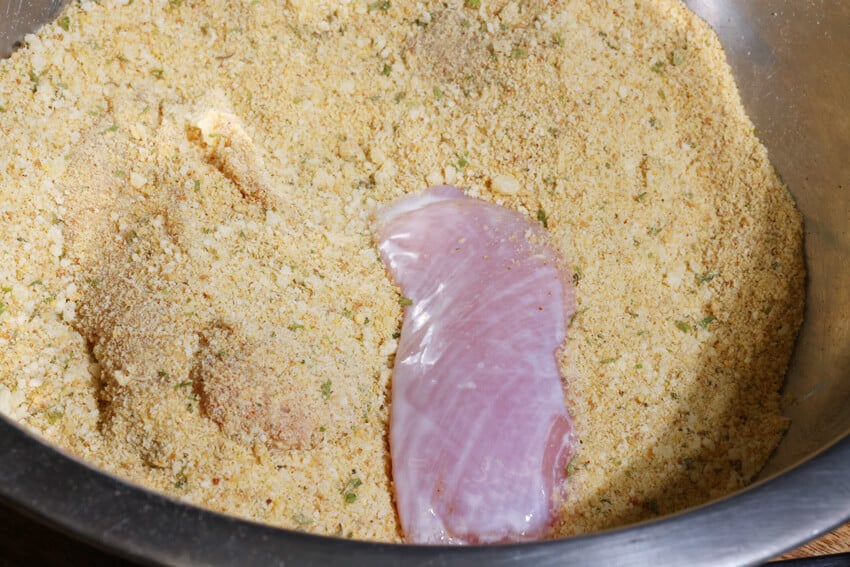 Chicken Submerged in Breadcrumbs