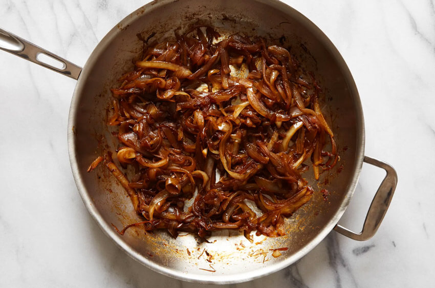 Melt butter in pan