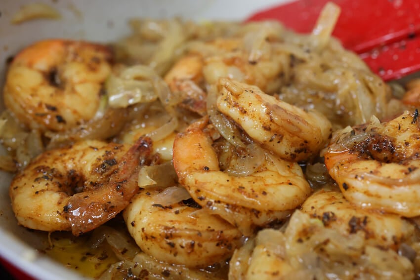 Caramelized shrimp