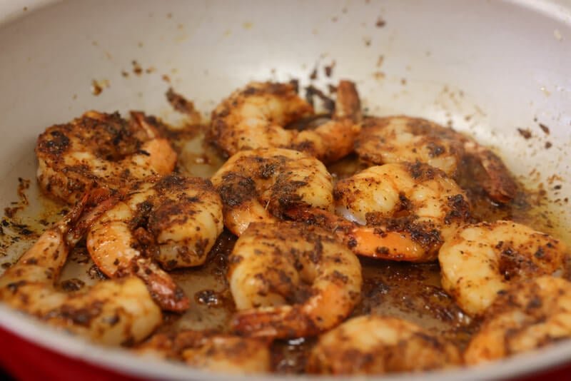 Melt butter in pan