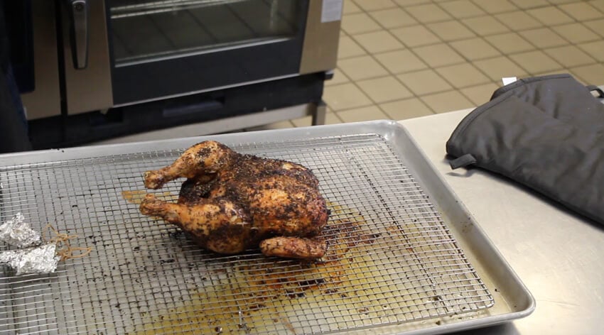 Rotisserie Chicken Kitchen cooking in oven