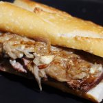 Easy Tri Tip Sandwich with Carmelized Onion, Blue Cheese Relish