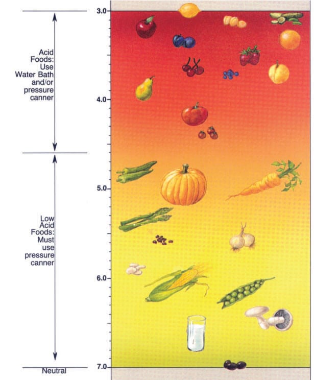 High PH Value of foods