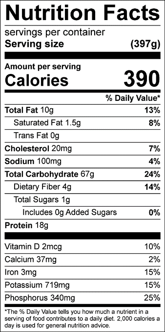 Yellow Pepper Tilapia Nutrition