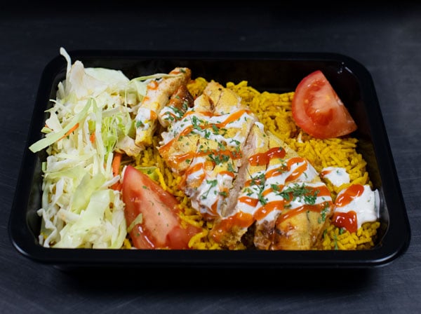 Halal cart chicken meal