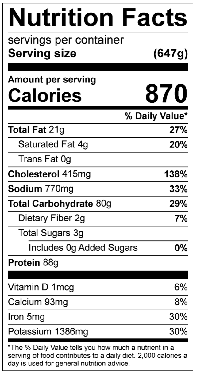 Bodybuilding Meals Delivered High Protein + High Carb + Low Fat