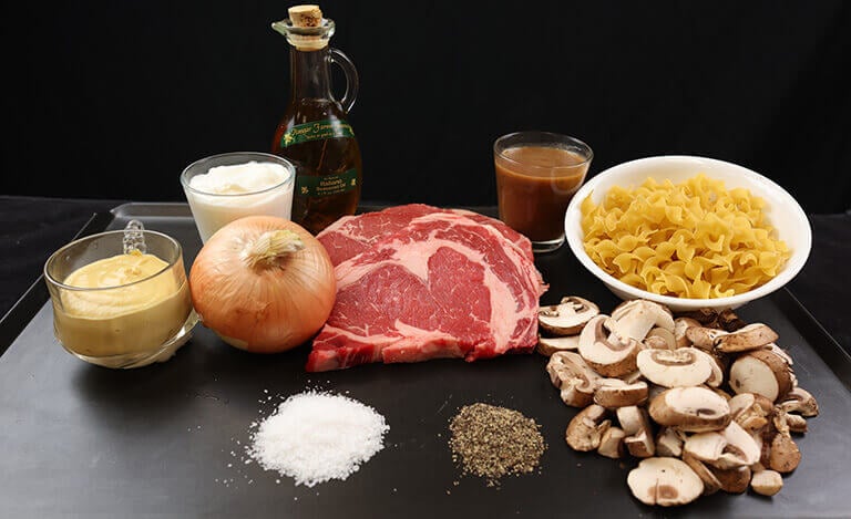beef stroganoff recipe Ingredients