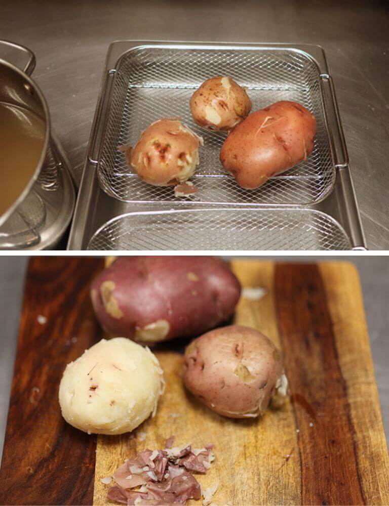 boiled red potatoes