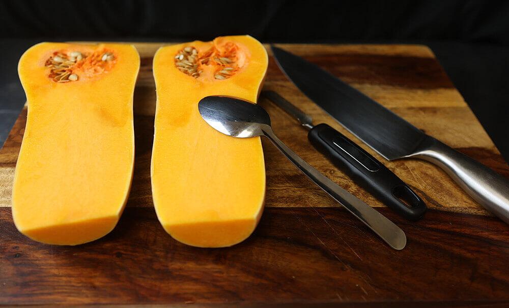 cut butternut squash