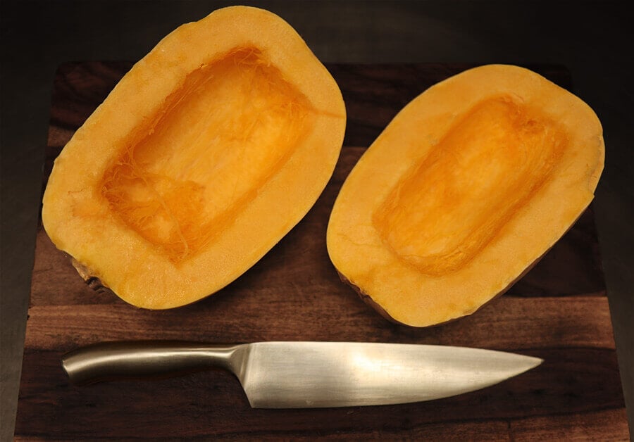 Spaghetti Squash Cut in Half