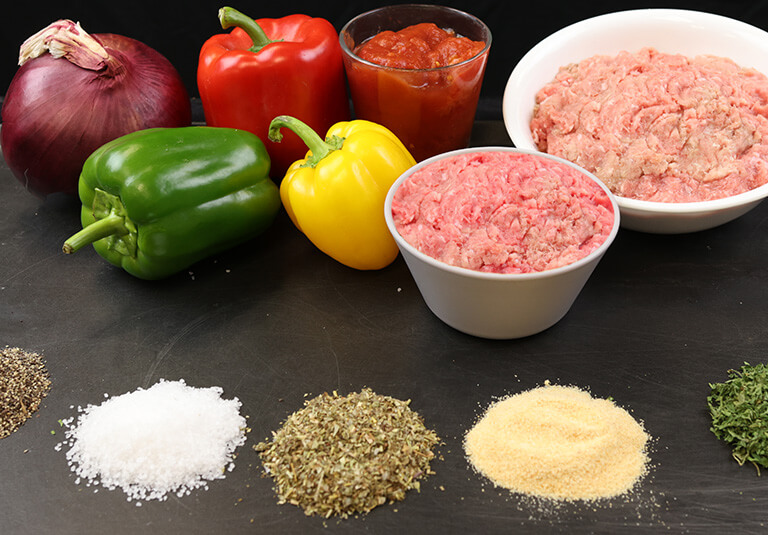 Recipe Ingredients for low calorie stuffed bell peppers