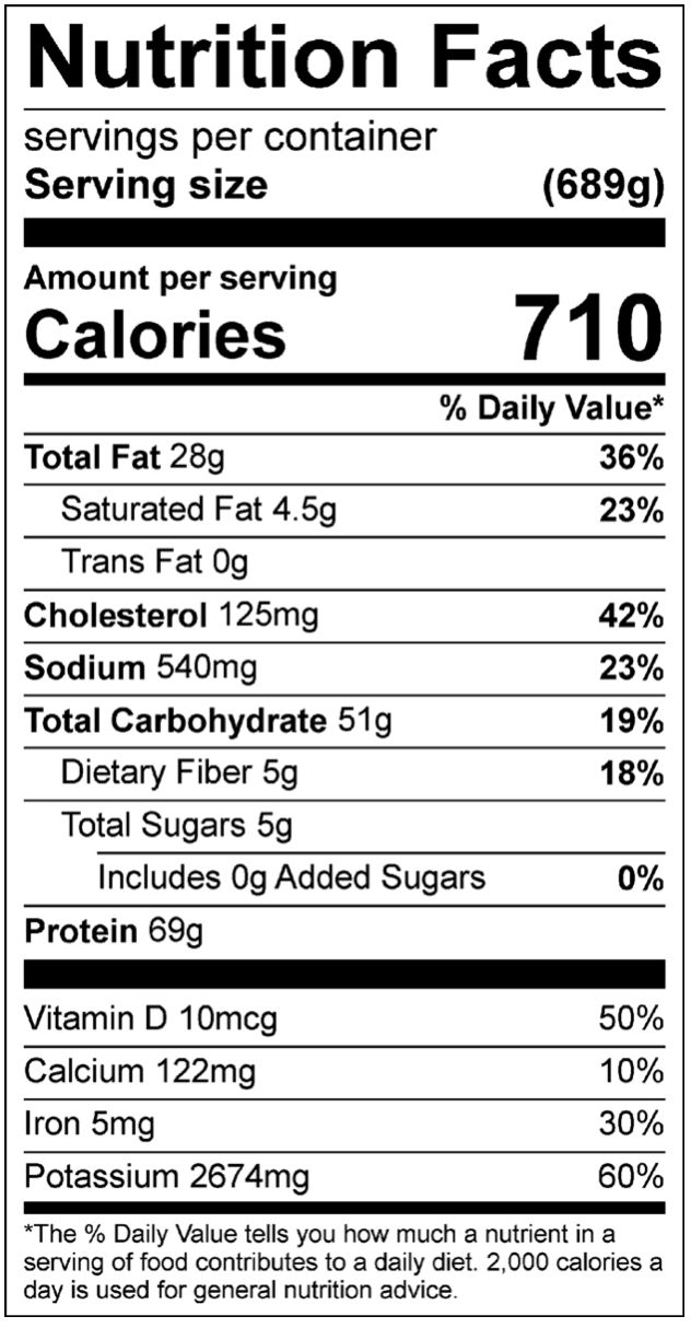 Athlete Jam Chicken Nutrition