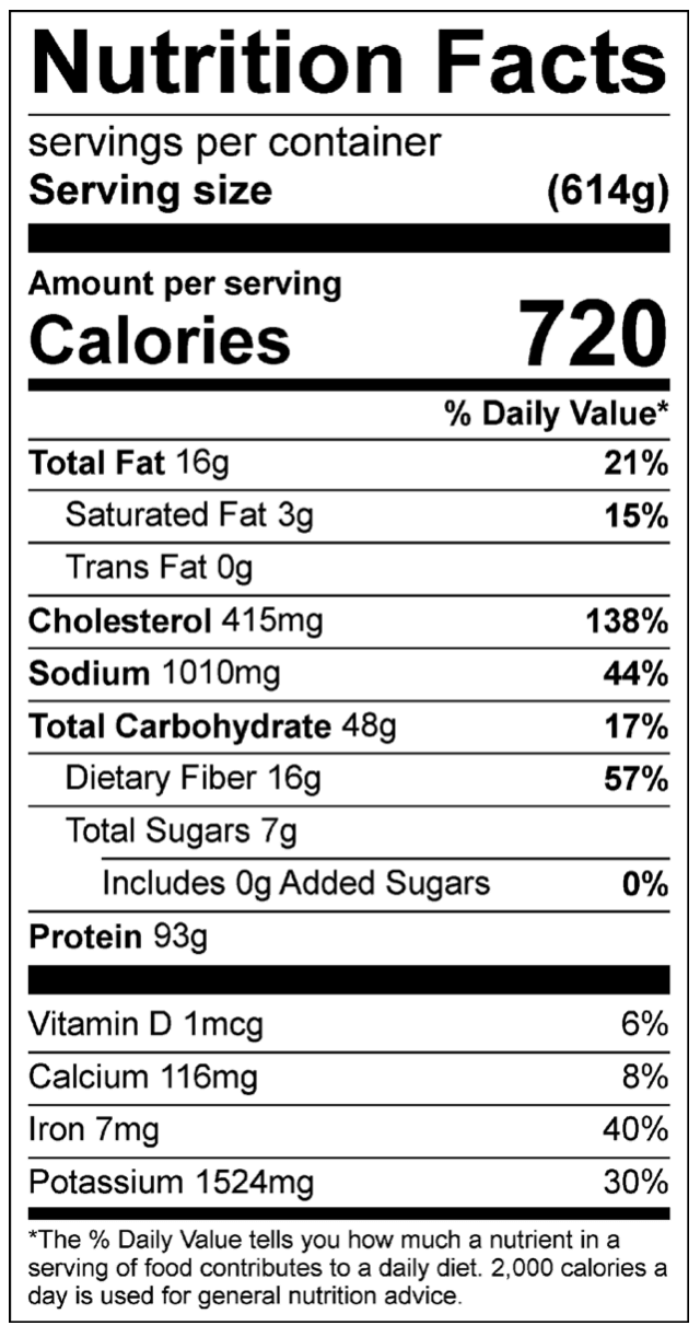 Athlete BBQ Chicken Nutrition