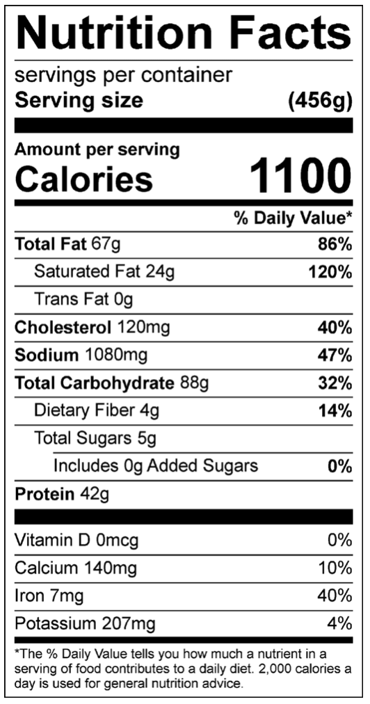 Bodybuilding Beef Bolognese Nutrition