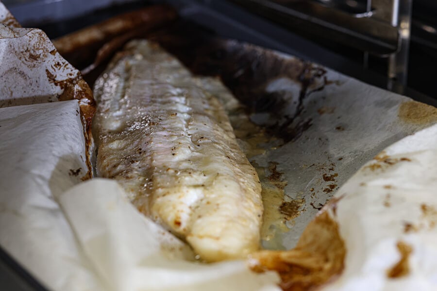 The baked Lingcod