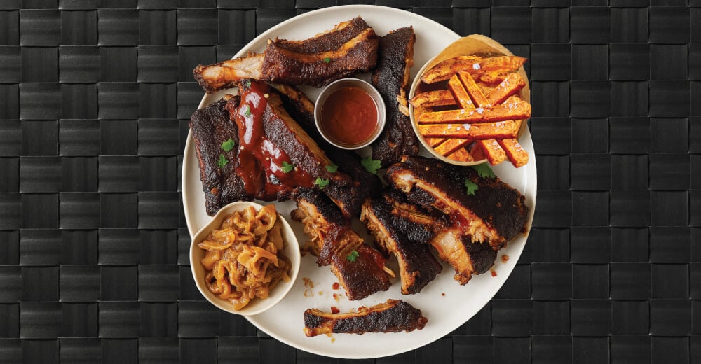Diabetic Ribs and yam fries