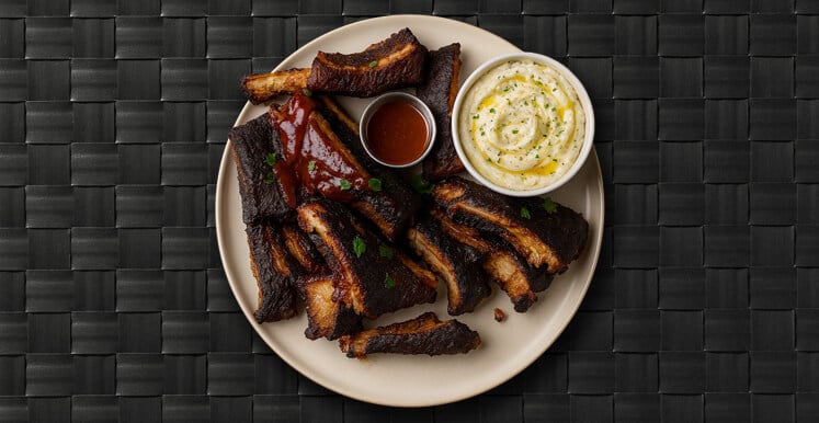 Ribs w Cauliflower Mash