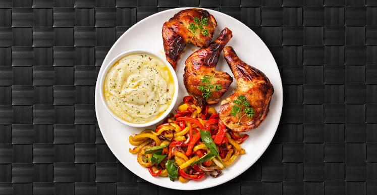 Grilled Chicken w Cauli-Mash