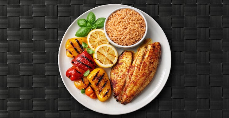 Roasted Yellow Pepper Tilapia Meal